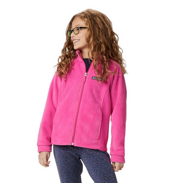 Columbia Benton Springs Fleece Jacket Girls Pink USA (US1257296)